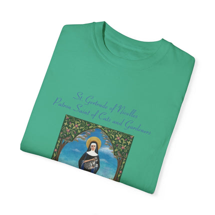 Saint Gertrude Cat Lady Tee – Unisex, Whimsical Design