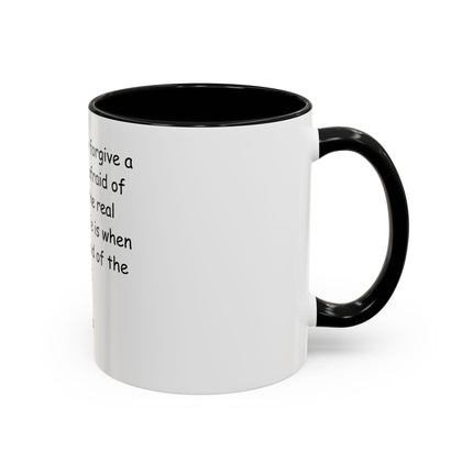 Plato Quote Accent Coffee Mug - "Afraid of the Light" Philosophical Ceramic Mug