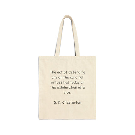 Tote Bag — G. K. Chesterton Quote Canvas Shopper