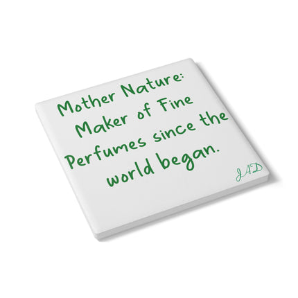 Mother Nature Ceramic Coaster - Eco-Friendly Home Decor Gift