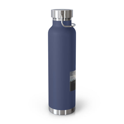 22oz Insulated Water Bottle — 'Pray for Peace' Matte Copper Vacuum Flask