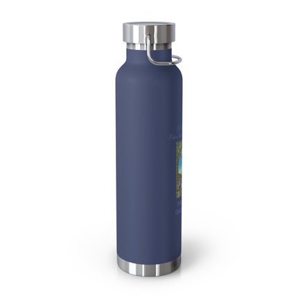 Cat Lover’s Insulated Bottle – 22oz Copper, Funny Gift