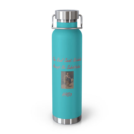 Insulated Water Bottle - The Real Saint Nicholas Design - 22oz Copper Vacuum Flask