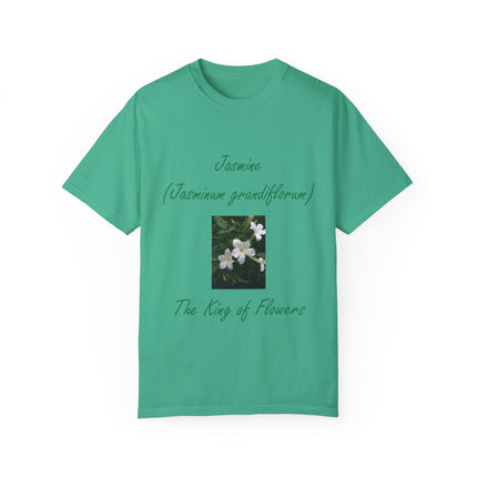 Jasmine Flower Tee – King of Flowers, Unisex Garment-Dyed