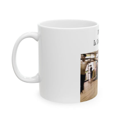 Dancing Is Silent Poetry Mug – 11oz Ceramic | Dance Lover Gift