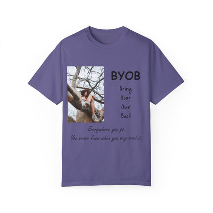 BYOB T-Shirt – “Bring Your Own Book” – Unisex Literary Design