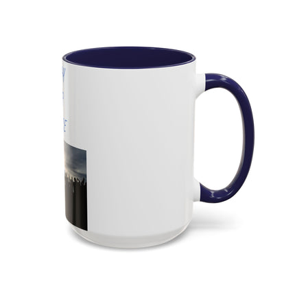 Ceramic Mug – “Pray for Peace” Message – 15oz Accent