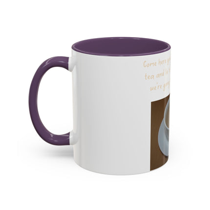 Funny Tea Mug – “Lie to Me” Motivational Accent Ceramic – 11oz