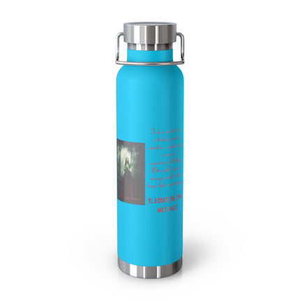 Witchcraft Inspired Copper Vacuum Insulated Bottle - 22oz with 'Blessed Be The Witches' Design