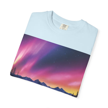 Aurora Lake T-Shirt — Northern Lights Landscape Tee