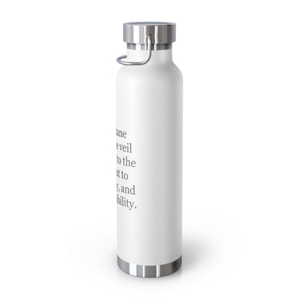Beltane Quote Stainless Bottle — 22oz Copper Vacuum Insulated