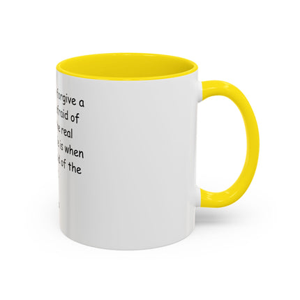 Plato Quote Accent Coffee Mug - "Afraid of the Light" Philosophical Ceramic Mug