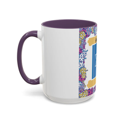 Happy Hanukkah Mug – 15oz Accent Ceramic Cup for Festive Joy