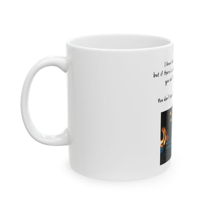 Ceramic Mug — 'You Don't Have to Burn Down the Library' Book Lover Coffee Mug (11oz/15oz)