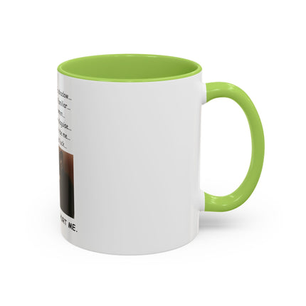 Black Cat 'Please Don't Hurt Me' Accent Coffee Mug – Dispelling Superstitions Gift