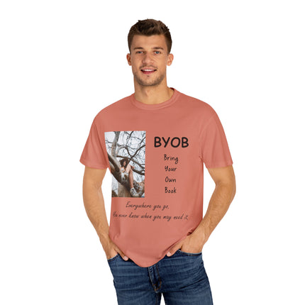 BYOB T-Shirt – “Bring Your Own Book” – Unisex Literary Design