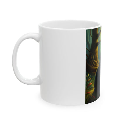 Enchanted Forest Fairy Mug – Fantasy Ceramic Cup, 11oz