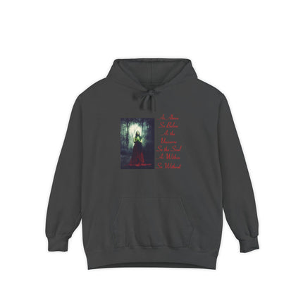 Witch in the Forest Hoodie — 'As Above, So Below...' Gothic Illustration Hoodie