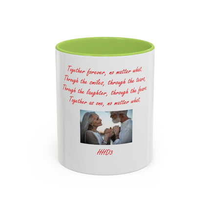 Accent Coffee Mug — 'Together Forever' Romantic Photo Mug (11/15oz)