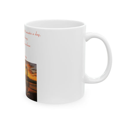 Zen Meditation Mug – 11oz Ceramic Cup for Mindful Mornings