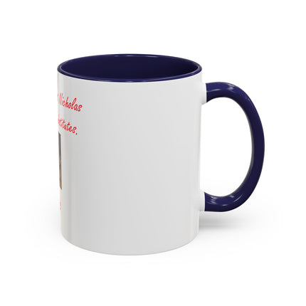 Saint Nicholas Coffee Mug – "The Real Saint Nicholas Accept No Substitutes" Accent Mug
