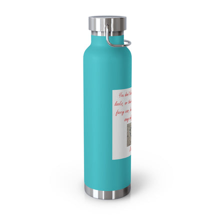 22oz Copper Insulated Bottle – Heart Design Gift Idea