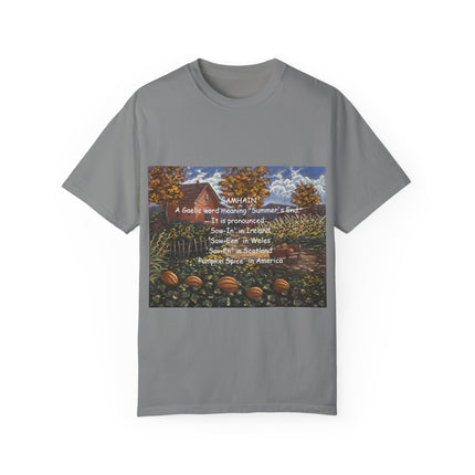 Samhain Tee – Unisex Garment-Dyed Shirt with Pumpkin Spice Wit