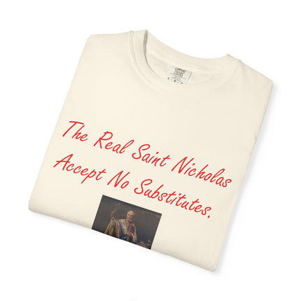 Unisex Garment-Dyed T-shirt - The Real Saint Nicholas Design