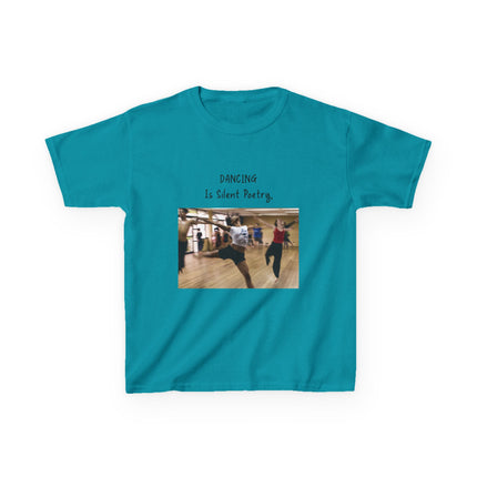Dancing Is Silent Poetry Kids Tee – Heavy Cotton | Dance Gift