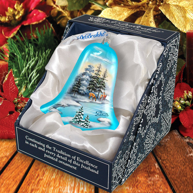Peaceful Kingdom Bell Glass Ornament by G. DeBrekht - 752-005-0