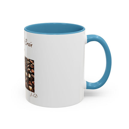 Chocolate Is Brain Fuel Coffee Mug — Chocolate Lovers Accent Mug (11/15oz)