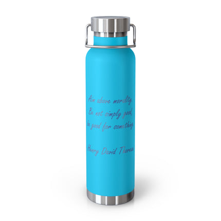 Thoreau Quote Bottle – 22oz Copper Vacuum Insulated | Inspirational