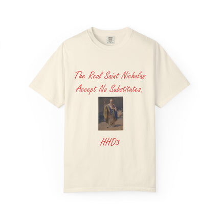 Unisex Garment-Dyed T-shirt - The Real Saint Nicholas Design