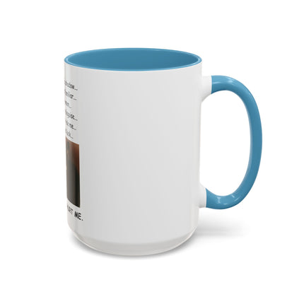 Black Cat 'Please Don't Hurt Me' Accent Coffee Mug – Dispelling Superstitions Gift