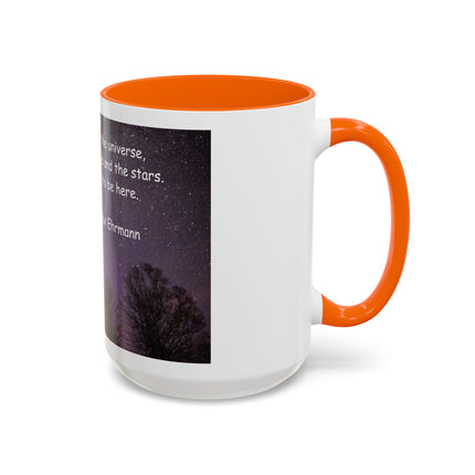 Inspirational Starry Night Coffee Mug — "You are a child of the universe" Quote
