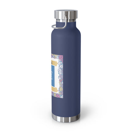 Hanukkah Insulated Bottle – 22oz Copper Flask for Festive Hydration