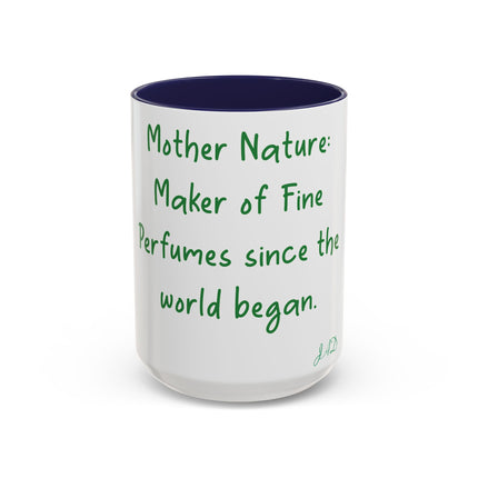 Mother Nature Accent Mug – 15oz Ceramic Cup for Eco Enthusiasts