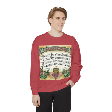 Blessed Be Your Holidays Unisex Sweatshirt - Cozy & Heartfelt Gift
