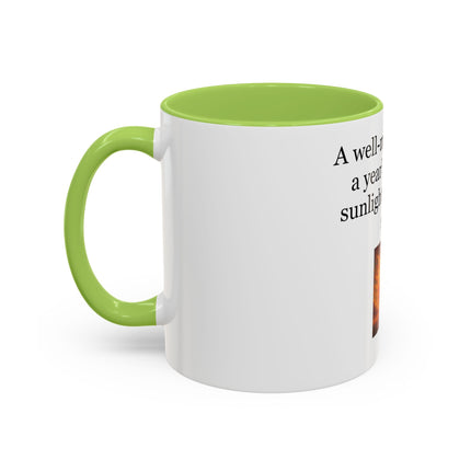 Cider Lover Accent Coffee Mug – "A well-made cider is a year’s worth of sunlight in a single sip" (11/15 oz)