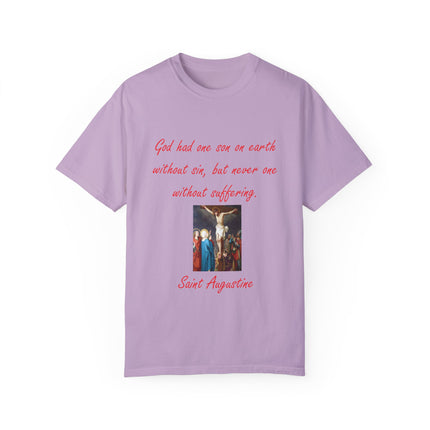 Saint Augustine Quote Tee – Unisex Garment-Dyed Shirt of Faith