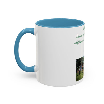 Flower Child Accent Coffee Mug - 11 oz Inspirational Gift