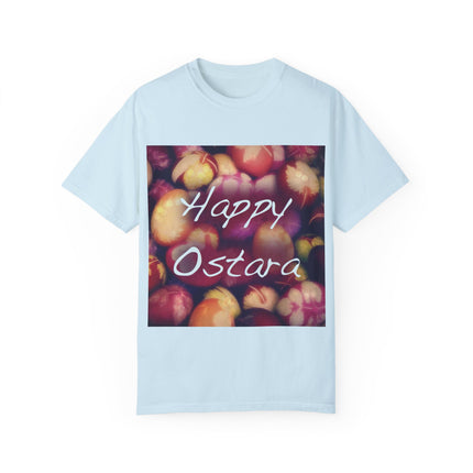 Ostara Celebration Tee – Unisex Garment-Dyed Shirt with Egg Motif