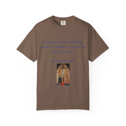 Saint Maximilian Kolbe Inspirational T-Shirt - Unisex Garment-Dyed Tee