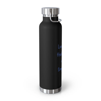 Live Simply Bottle – 22oz Copper Insulated Flask for Gentle Impact
