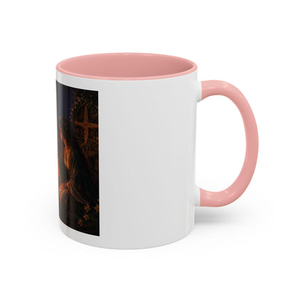 Brigid’s Fire Accent Coffee Mug — Pagan Imbolc Celebration Tea Cup (11/15oz)
