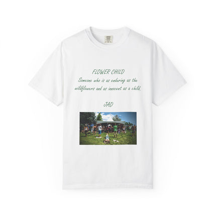 Flower Child Unisex Garment-Dyed T-Shirt – Vintage Inspiration for Free Spirits