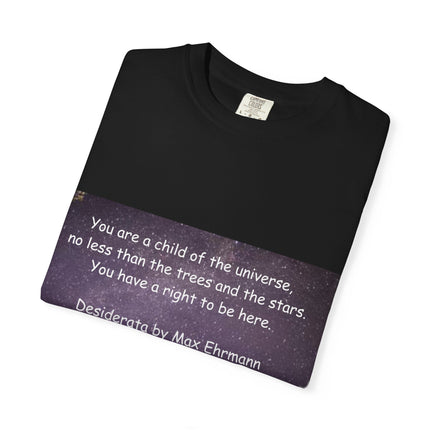 Unisex Inspirational T-Shirt - "You Are a Child of the Universe" Design