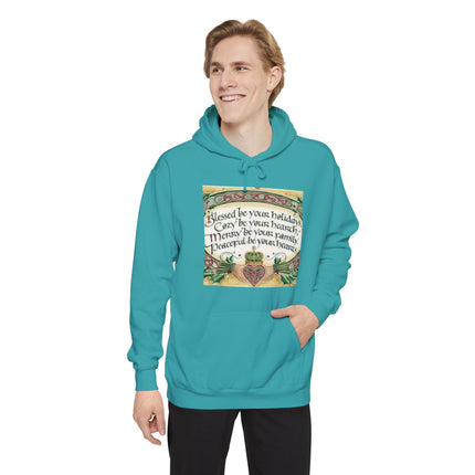 Celtic Holiday Hoodie — "Blessed be your holidays" Cozy Family Christmas Sweatshirt