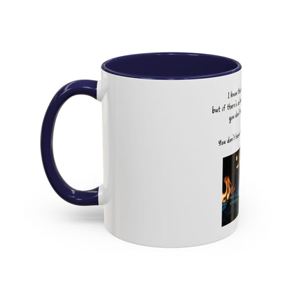 Book Lover Coffee Mug — "You Don’t Have to Burn Down the Library" Accent Mug