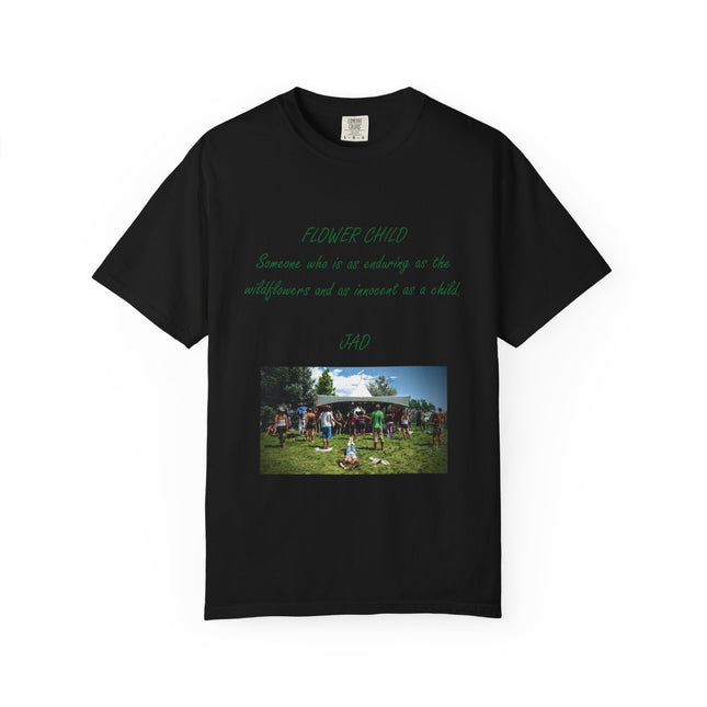Flower Child Unisex Garment-Dyed T-Shirt – Vintage Inspiration for Free Spirits